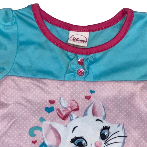 Vintage Disney Aristocats Marie Little Miss Meow Nightgown Girls Sz 18 Months - Picture 5 of 7